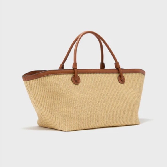 Tuckernuck Tan and Brown Tote Bag with Leather Accents - Picture 5 of 7